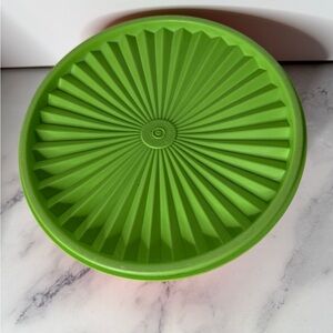 Vintage Tupperware Orange & Green Retro Storage Bowl